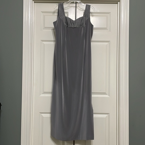 2-Piece Formal Gray Dress - Picture 3 of 6